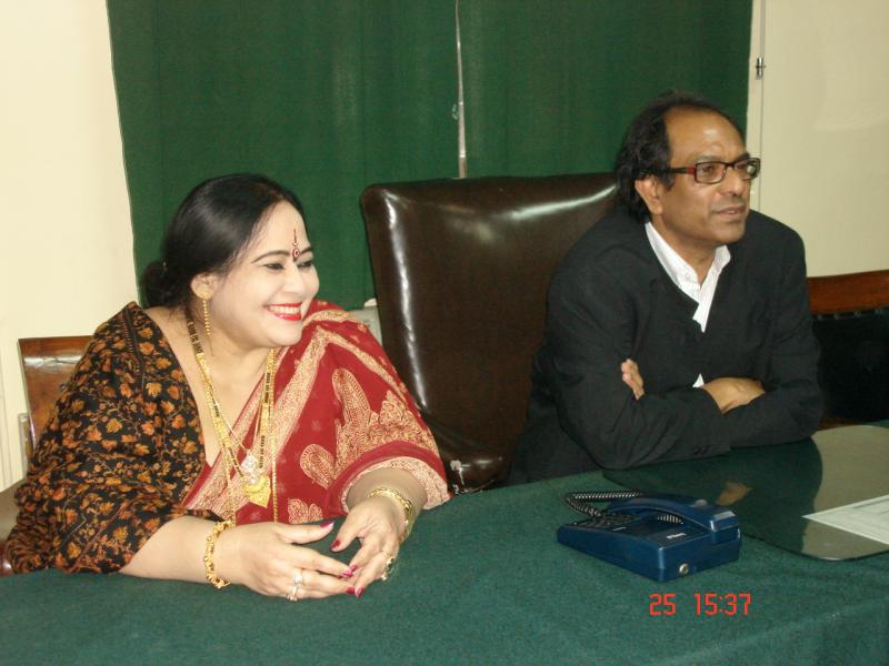 With Prof. Suranjan Das, Vice Chancellor, Calcutta University