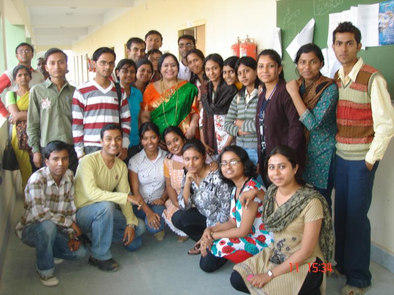 With Mass Communication Students of Assam Central University Silchar Feb 2010